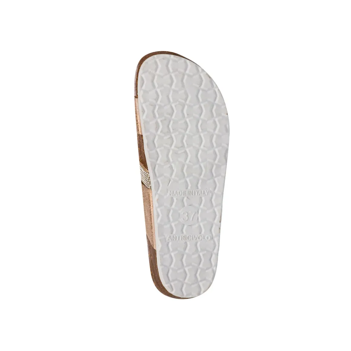 Sandali a Fasce Oro da Donna con Strass Italia Trend