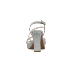 Sandali Argento da Donna con tacco 9 cm e dettaglio gioiello Lora Ferres