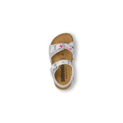 Sandali argento glitter da Bambina con stampa stelle Settenote