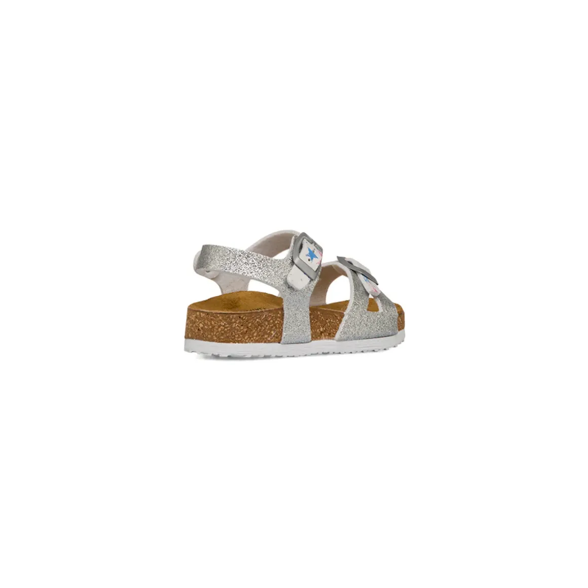Sandali argento glitter da Bambina con stampa stelle Settenote