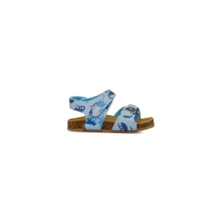 Sandali Azzurri da Bambino Primi Passi con stampa dinosauri Weep & Smile
