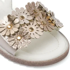 Sandali Bambina da cerimonia oro con glitter Le scarpe di Alice