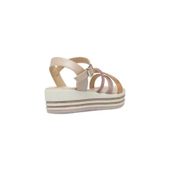 Sandali Bambina Rosa con brillantini e fascia iridescente Dieci Baci