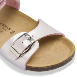Sandali Bambina rosa effetto perlato con soletta in pelle Lumberjack