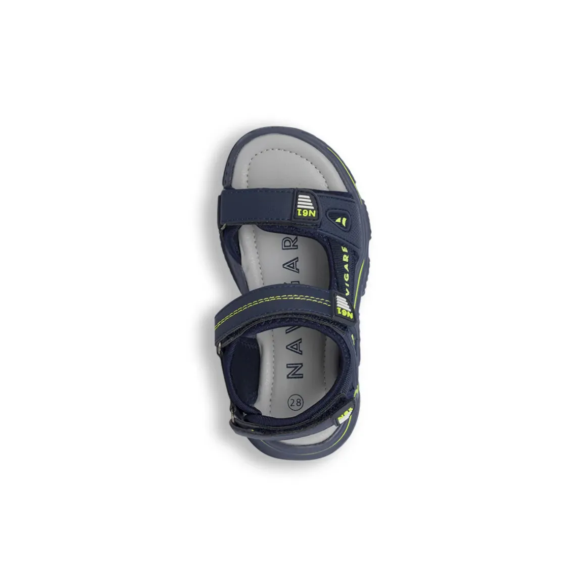 Sandali Bambino Blu con triplo strappo e suola grip Navigare