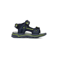 Sandali Bambino Blu con triplo strappo e suola grip Navigare