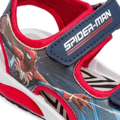 Sandali bambino comodi e leggeri con chiusura a strappo Spider-Man