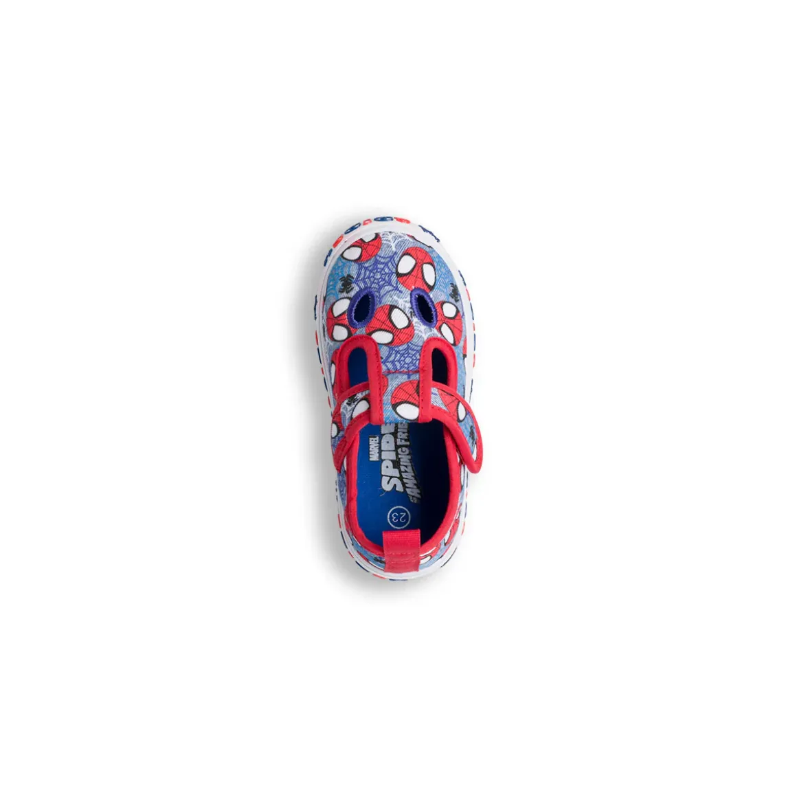Sandali bambino Primi Passi Blu e rossi con stampa Spiderman