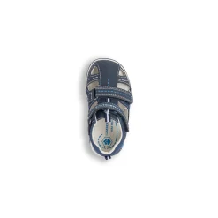Sandali bambino primi passi blu navy con logo Lumberjack Billy