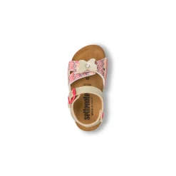 Sandali Beige da Bambina e Ragazza con Farfalla e cinturino con fibbia Regolabile Settenote
