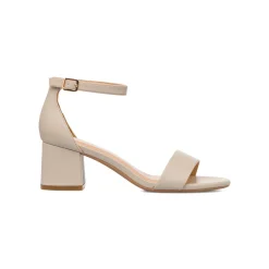 Sandali Beige da Donna con cinturino alla caviglia e tacco 5,5 cm Lora Ferres