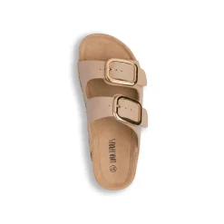 Sandali Beige da Donna con suola Platform in rafia Lora Ferres