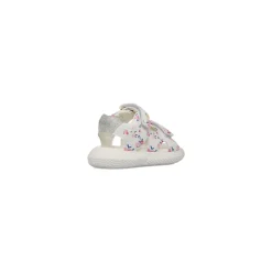 Sandali Bianchi con stampa fiori da Bambina Primi Passi Le scarpe di Alice