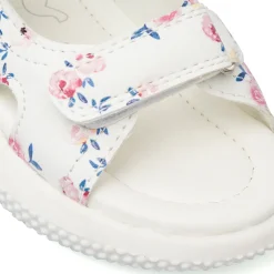 Sandali Bianchi con stampa fiori da Bambina Primi Passi Le scarpe di Alice