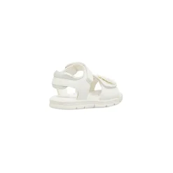 Sandali Bianchi da Bambina con fiore Lumberjack
