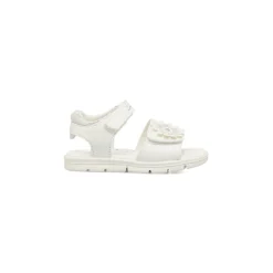 Sandali Bianchi da Bambina con fiore Lumberjack