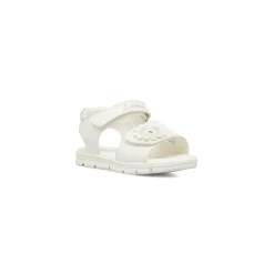 Sandali Bianchi da Bambina con fiore Lumberjack