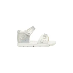 Sandali Bianchi da Bambina con decorazione Stelle Lumberjack