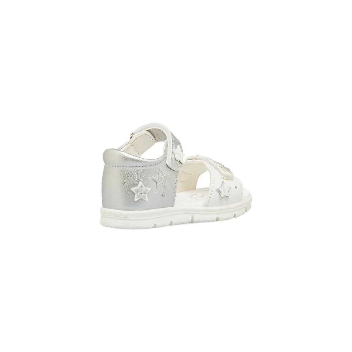 Sandali Bianchi da Bambina con decorazione Stelle Lumberjack