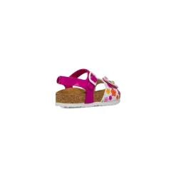 Sandali bianchi da Bambina con fiori e cinturino con fibbia regolabile Settenote