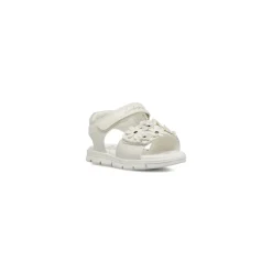 Sandali bianchi da Bambina con fiori decorativi e glitter Lumberjack