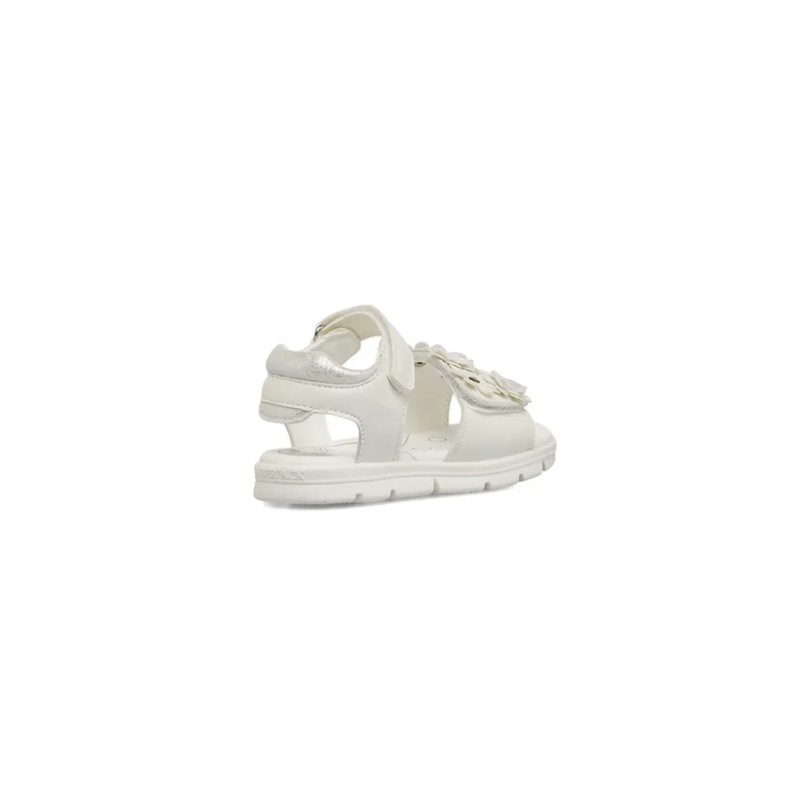 Sandali bianchi da Bambina con fiori decorativi e glitter Lumberjack