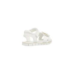 Sandali Bianchi da Bambina con farfalle decorative e strappo Chicco