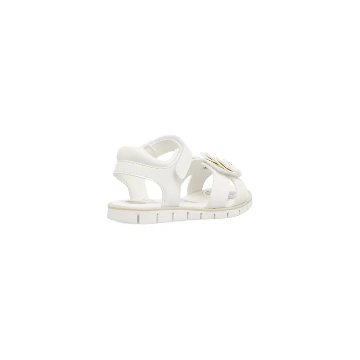 Sandali Bianchi da Bambina con farfalle decorative e strappo Chicco