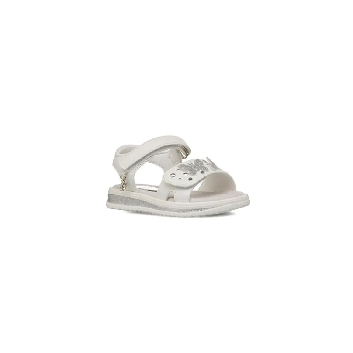 Sandali bianchi da Bambina con farfalle e doppio strappo Le scarpe di Alice
