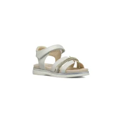 Sandali bianchi da Bambina con strass e strappo Le scarpe di Alice