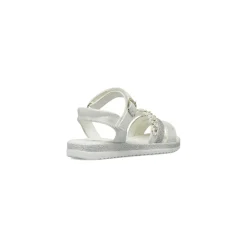Sandali bianchi da Bambina con fiori e glitter Le scarpe di Alice