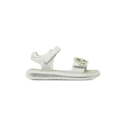Sandali bianchi da Bambina con fiori strass Le scarpe di Alice