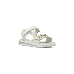 Sandali bianchi da Bambina con fiori strass Le scarpe di Alice