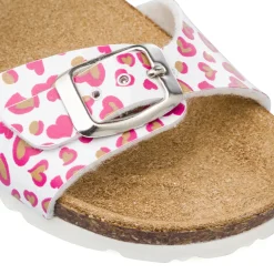 Sandali bianchi da Bambina con stampa cuori a contrasto Settenote
