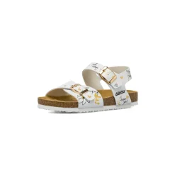 Sandali Bianchi da Bambina con stampe floreali Dimensione Danza