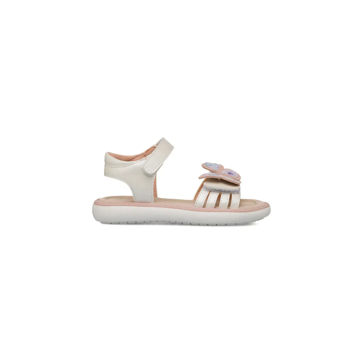 Sandali bianchi da Bambina con decorazione farfalla Le scarpe di Alice