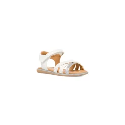 Sandali bianchi da Bambina con dettaglio glitter Dieci Baci