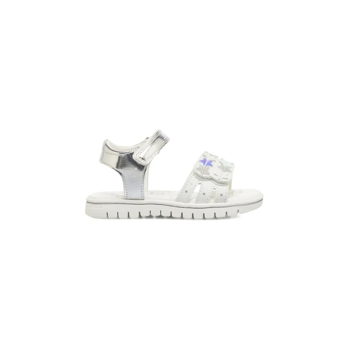 Sandali bianchi da Bambina con dettagli stelle glitter Lumberjack