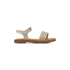 Sandali Bianchi da Bambina con fascia e Strass Dieci Baci