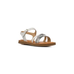 Sandali Bianchi da Bambina con dettaglio Glitter Dieci Baci