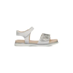 Sandali bianchi da Bambina con fiori e glitter Dieci Baci