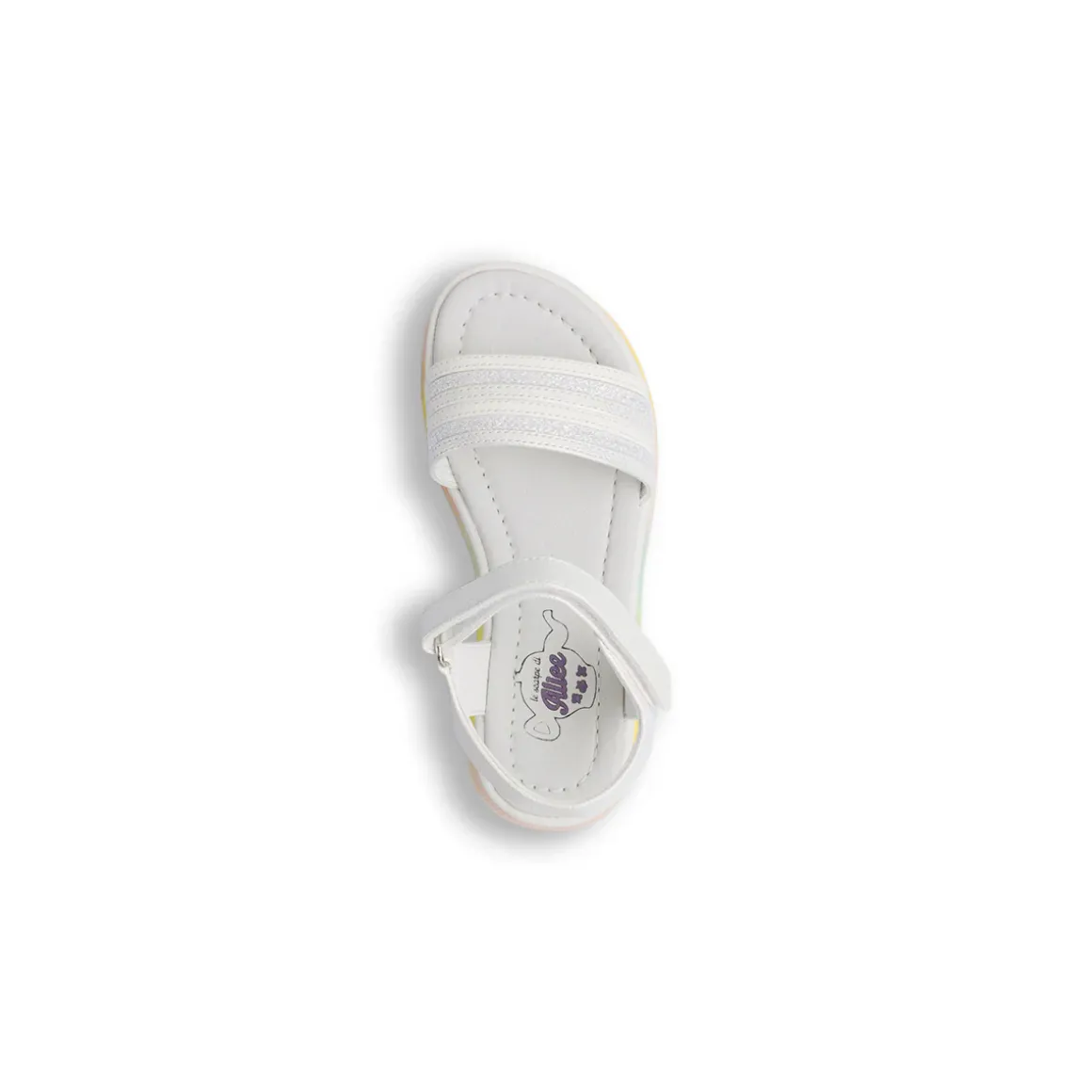 Sandali bianchi da Bambina con glitter Le scarpe di Alice