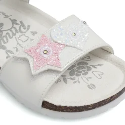 Sandali bianchi da Bambina effetto perlato con luci Primigi