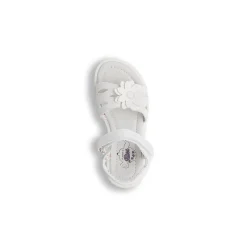 Sandali bianchi da Bambina Le scarpe di Alice con fiore