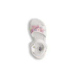 Sandali bianchi da Bambina Le scarpe di Alice con fiori