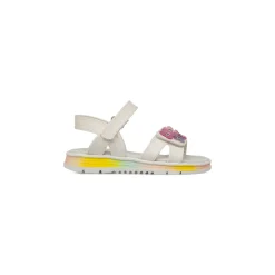 Sandali bianchi da Bambina Le scarpe di Alice con fiori