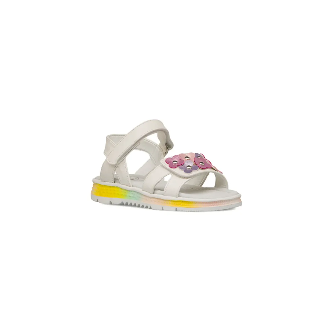 Sandali bianchi da Bambina Le scarpe di Alice con fiori