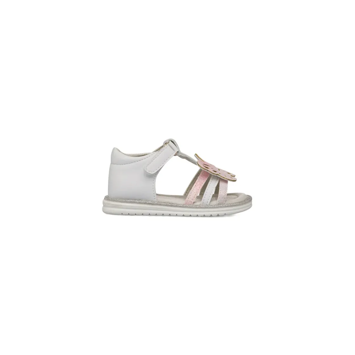 Sandali bianchi da Bambina Primi Passi con farfalla Le scarpe di Alice