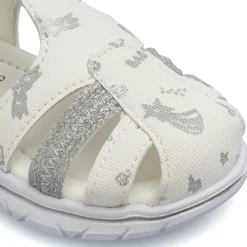 Sandali bianchi da Bambina primi passi con glitter Le scarpe di Alice
