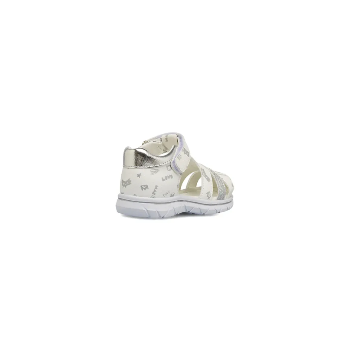 Sandali bianchi da Bambina primi passi con glitter Le scarpe di Alice